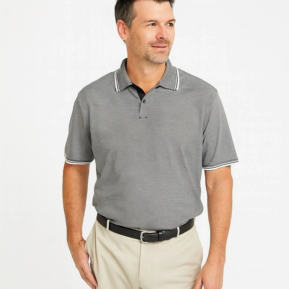 Banana Republic Black and White Polo Shirt